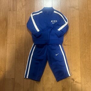 Nike Royal Blue Tracksuit with White Accents.  Like New!  Size 12M